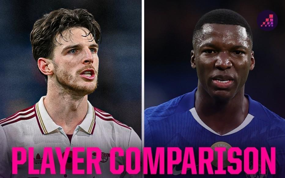 赖斯、凯塞多每90分钟参与进球0.5v