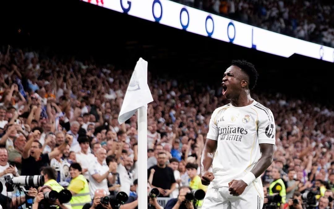 只差1球，维尼修斯欧冠进球数将追平