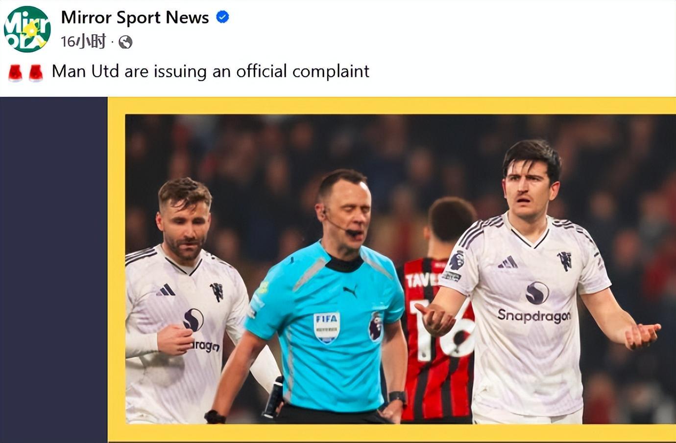 英超裁判“带任务”执法同一对裁判