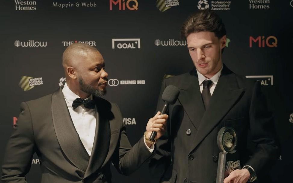 赖斯：我真的很享受这个赛季的这种踢