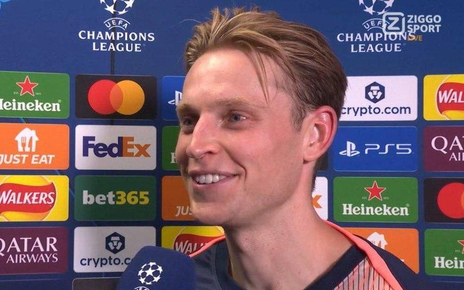 德容：这是一场非常精彩的对决，我们为拉什福德感到高兴