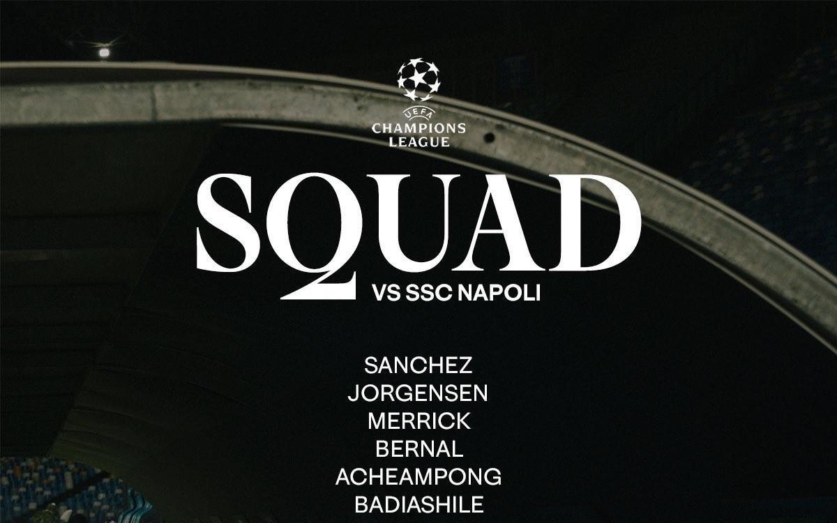 切尔西对阵那不勒斯大名单：帕尔默回归，埃斯特旺在列