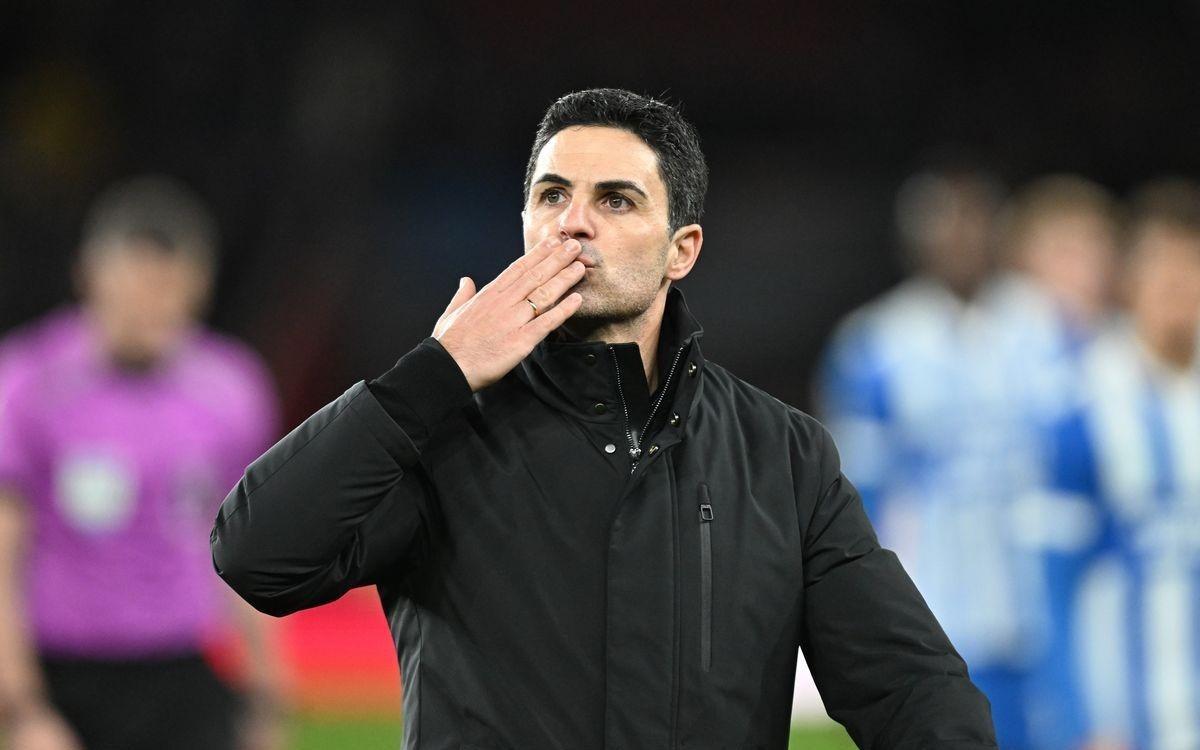 阿尔特塔：赖斯下场比赛应该能复出，我们下半场表现堪称完美