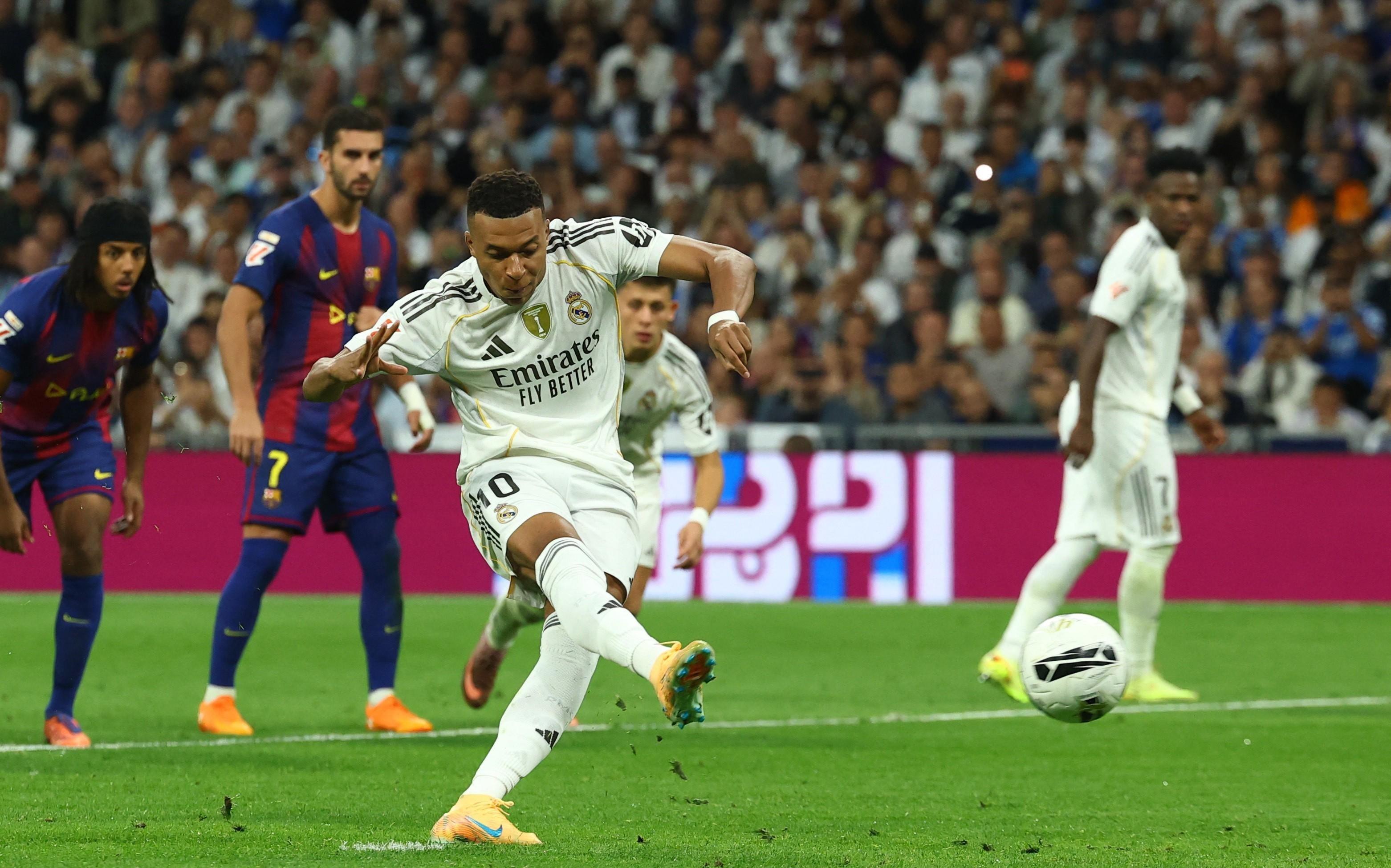 自1991年6月以来，姆巴佩是首位国家德比失点的皇马球员