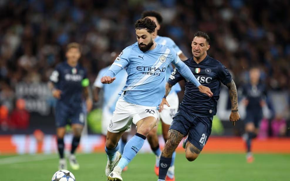 曼城vs那不勒斯半场数据：曼城控球率73%，射门数161