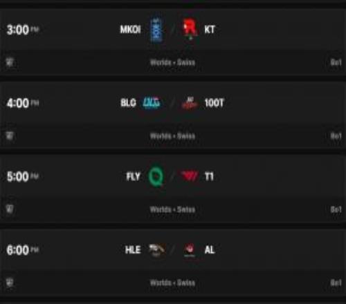 国外赔率网站更新：看好瑞士轮首轮TES击败G2、BLG击败100T，HLE击败AL