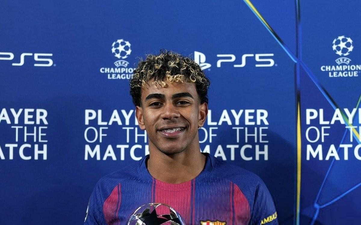 传射建功，亚马尔当选巴萨vs哥本哈根