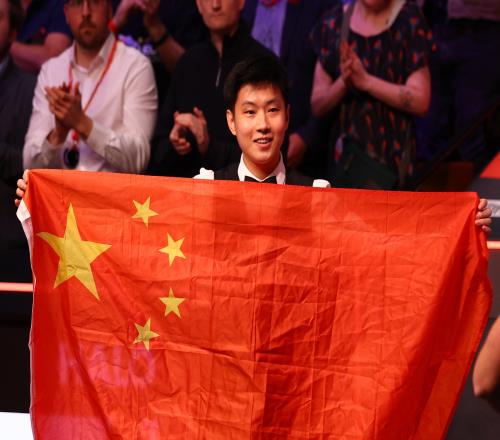 中国台协发文祝贺赵心童夺冠,目前赵心童国内还处于禁赛期