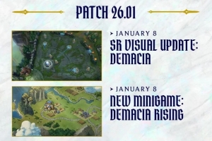 LOL发布新赛季版本规划：26.03版本海克斯乱斗将有重大更新