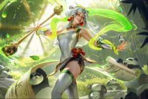 25.22版本皮肤：中国风熊猫娃娃光辉、猴子/诺手获得机神系列皮肤