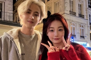 英文流解说Kitty晒和Hanssama合照：happy 2026❤️