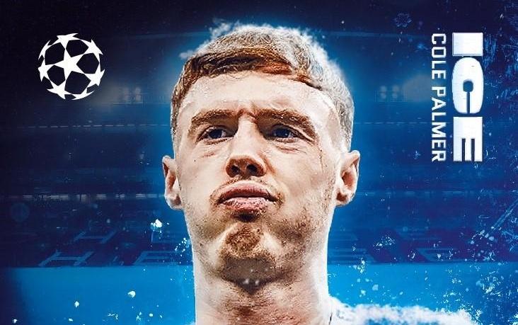 跟队记者：对阵巴萨赛前，蓝军主场外将竖立“寒王帕尔默”冰雕