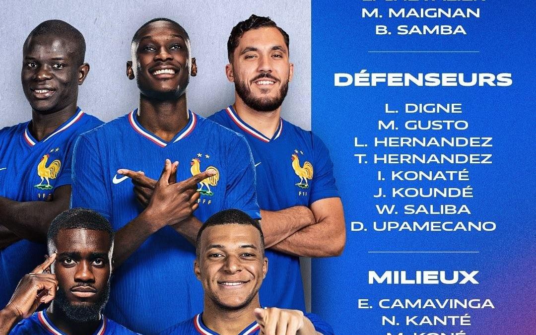 法国队11月大名单：姆巴佩领衔，坎特、