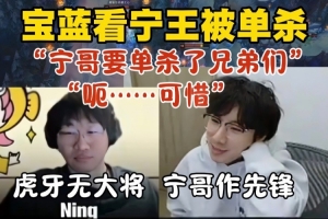 Baolan看Ning王被单杀嘴角比AK还难压：虎牙无大将 Ning哥作先锋