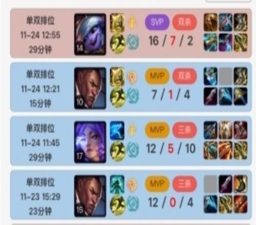 状态绝佳！Uzi韩服豪取三连胜砍下三个MVP之后，16杀小炮落败！