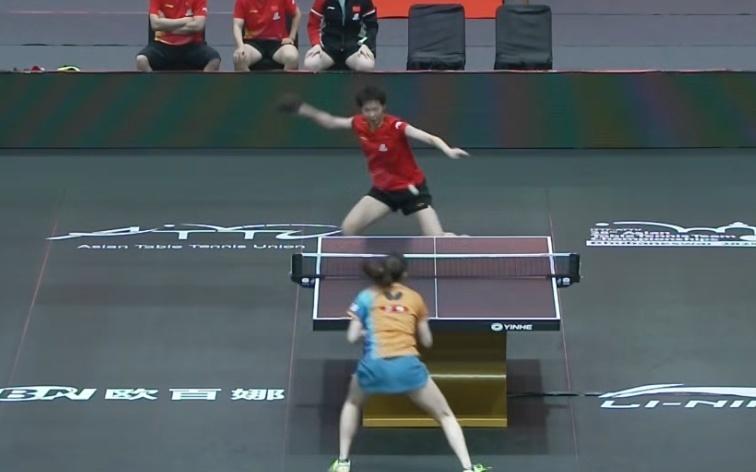 国乒女队横扫日本队!