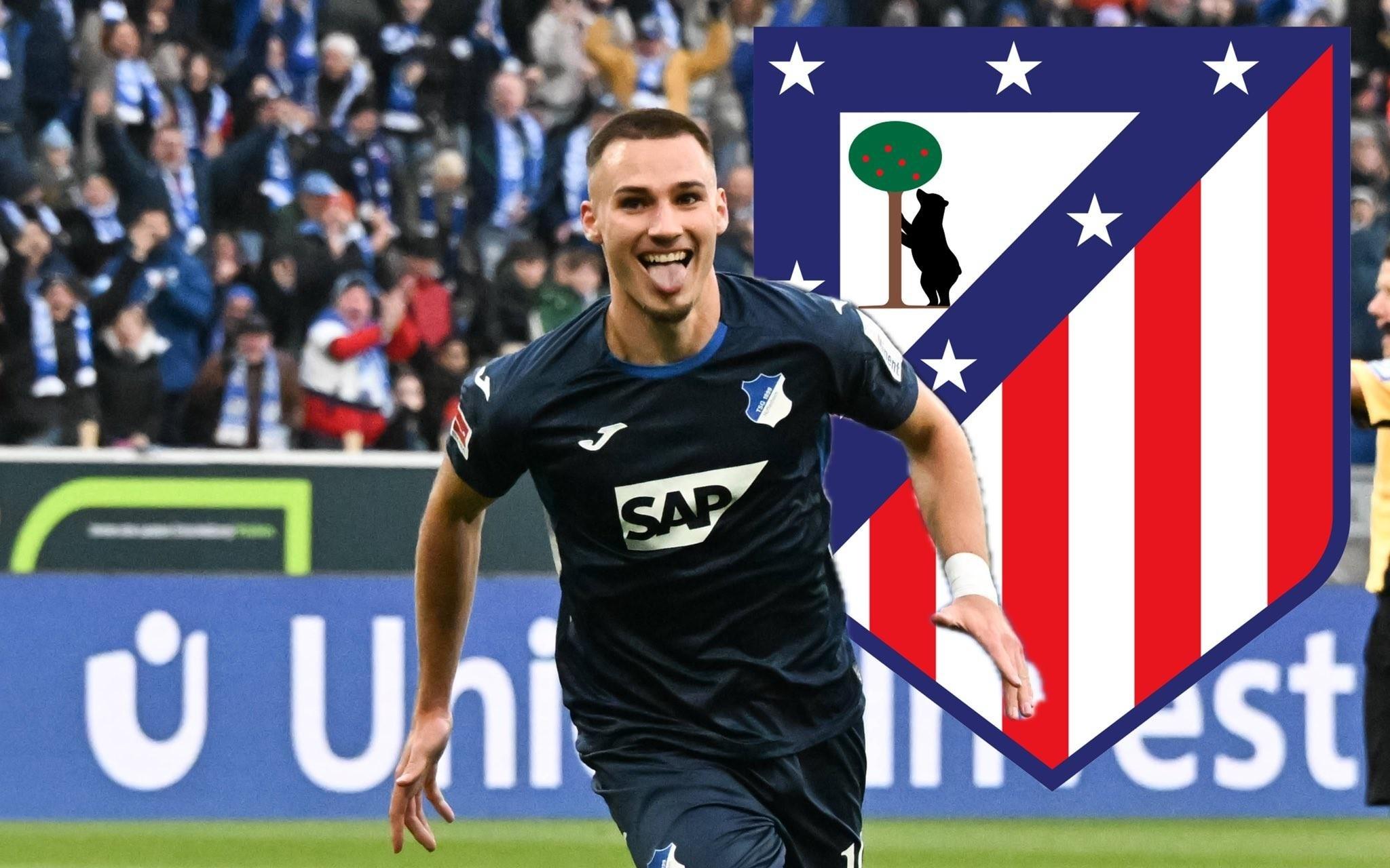 德天空：马竞正在关注霍芬海姆前锋伦