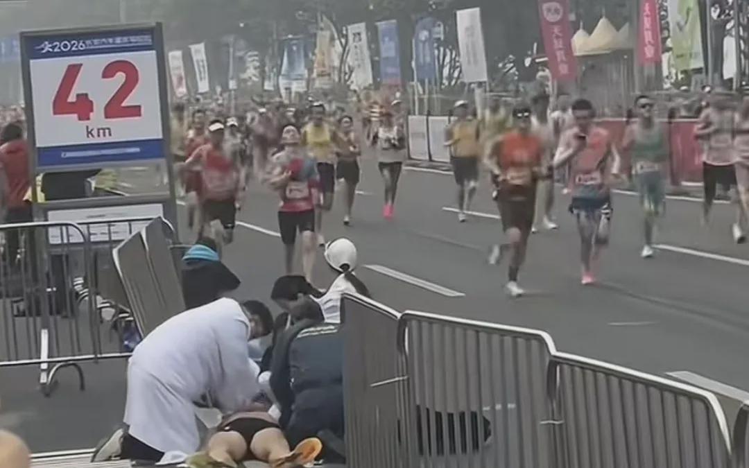 一马拉松选手，倒在42公里处，抢救无效去世