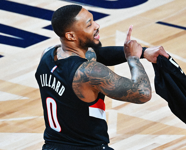 利拉德4年3冠，尼克斯31+47夺投篮之