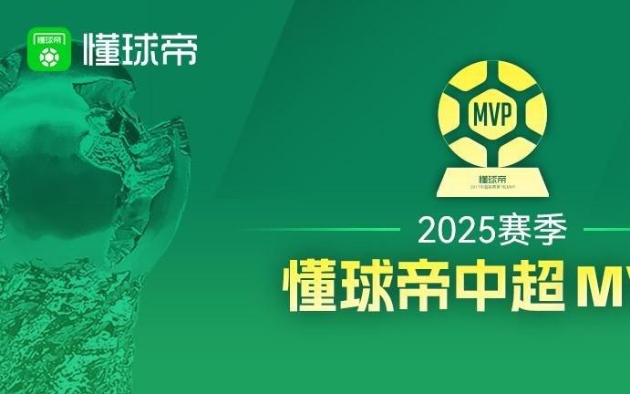 2025赛季懂球帝中超全部30轮MVP一