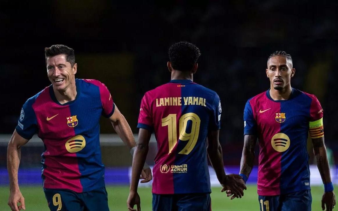 拉菲尼亚、莱万、亚马尔共缺阵120天，上次一同首发已是半年前