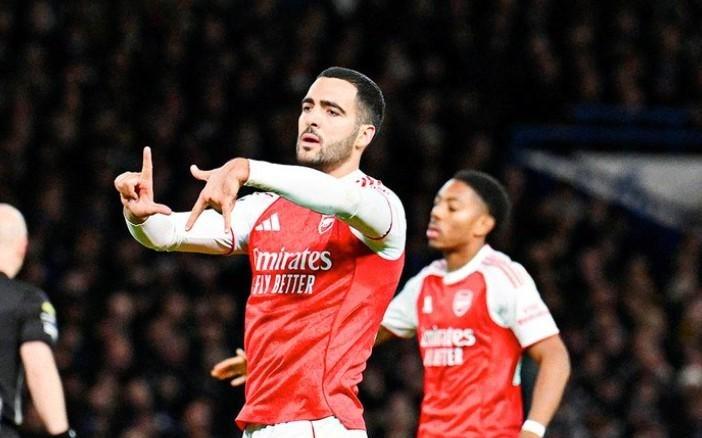 梅里诺2025年英超打进8球，是阿森纳队内联赛头号射手