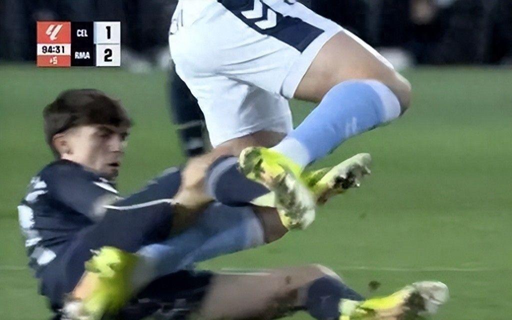 加泰媒体：皇马绝杀球引发争议，裁判无视明显犯规，塞尔塔主帅怒