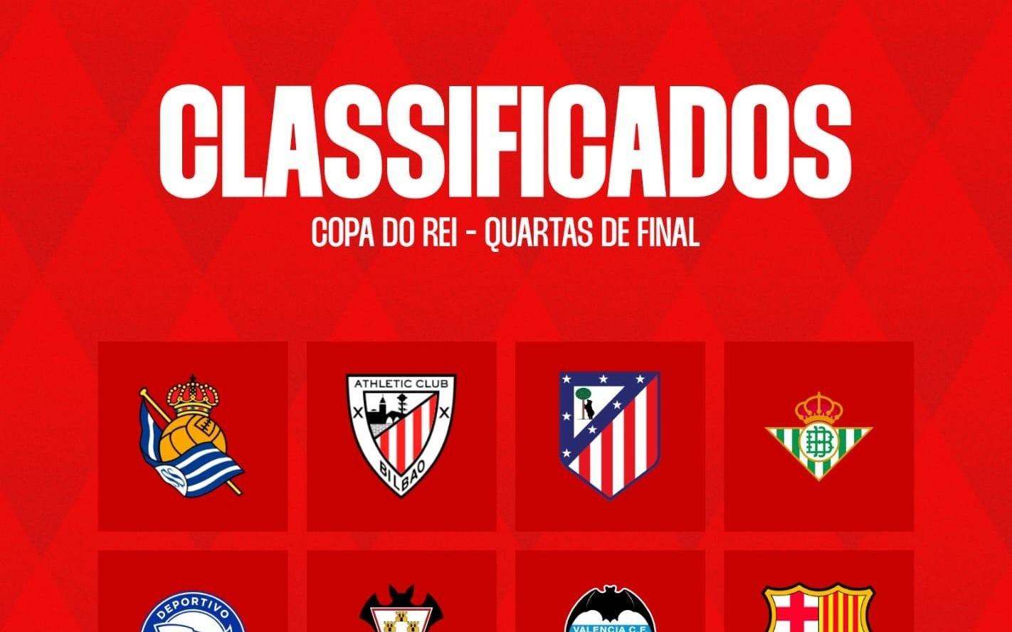 国王杯八强出炉：巴萨马竞毕包在列，阿尔瓦塞特淘汰皇马晋级