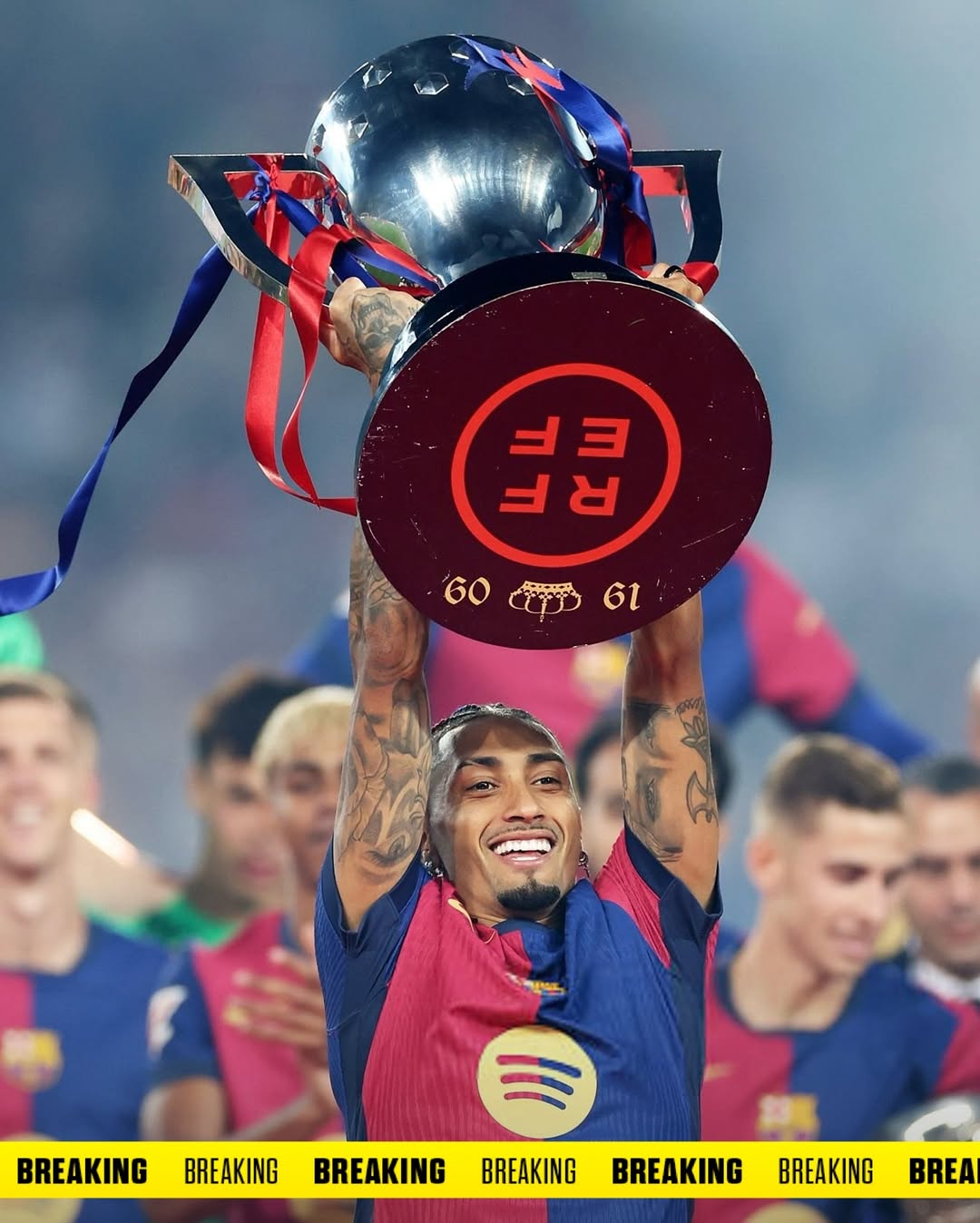 Herewego！罗马诺：巴萨与拉菲尼亚续约至2028年，赛季34球25助