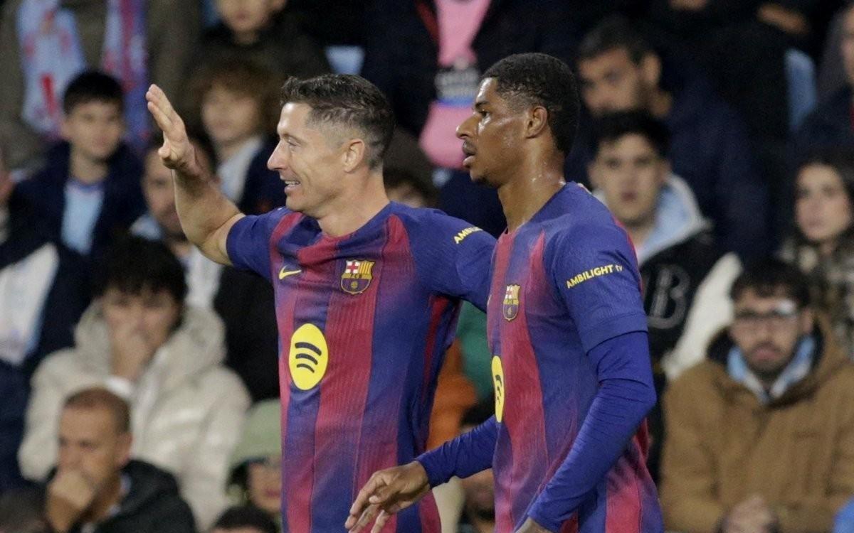 客战塞尔塔戴帽，莱万巴萨生涯第4次