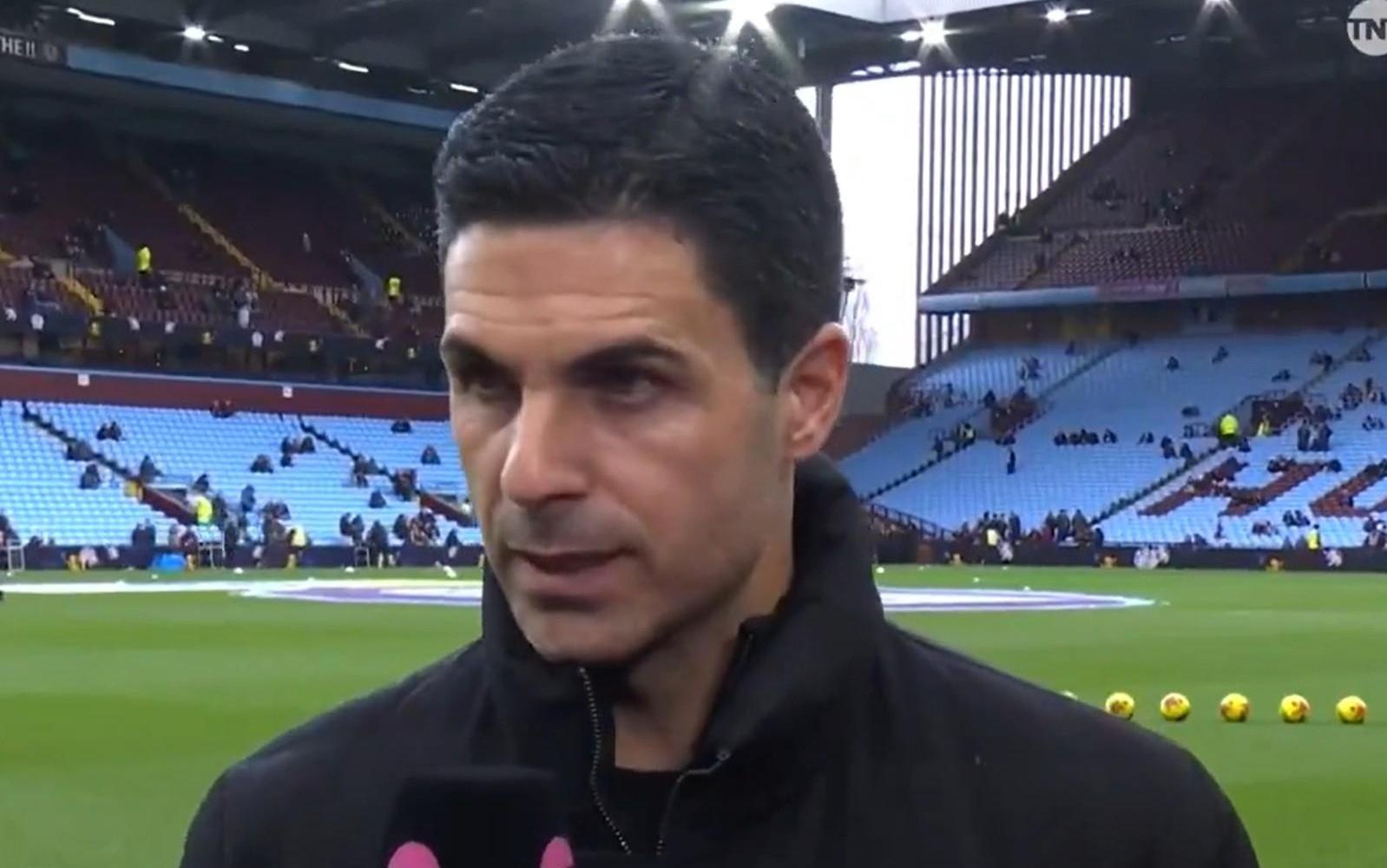 阿尔特塔：这是榜首与第三的对决，排名足以说明比赛的含金量