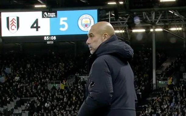 54险胜富勒姆，曼城首次在英超丢4+球