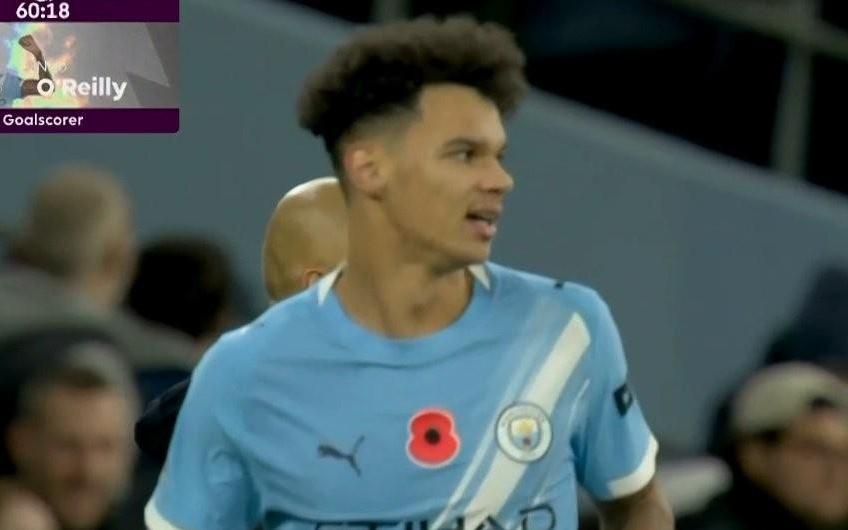 自9月以来，奥赖利是除哈兰德之外首位在英超进球的曼城球员