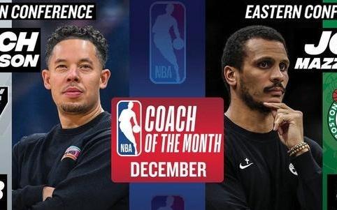 月最佳教练：西部米奇约翰逊东部乔马祖拉