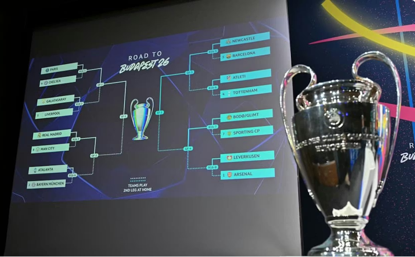 欧冠八强对阵出炉：阿森纳碰葡萄牙体育，皇马拜仁提前火并