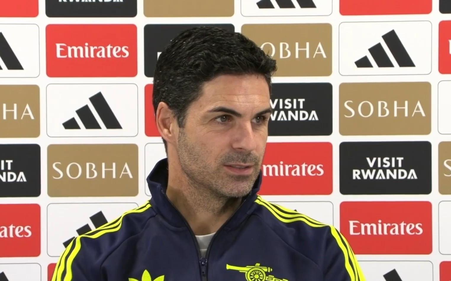 阿尔特塔：我们习惯了密集赛程，可能会多在体能方面调整备战