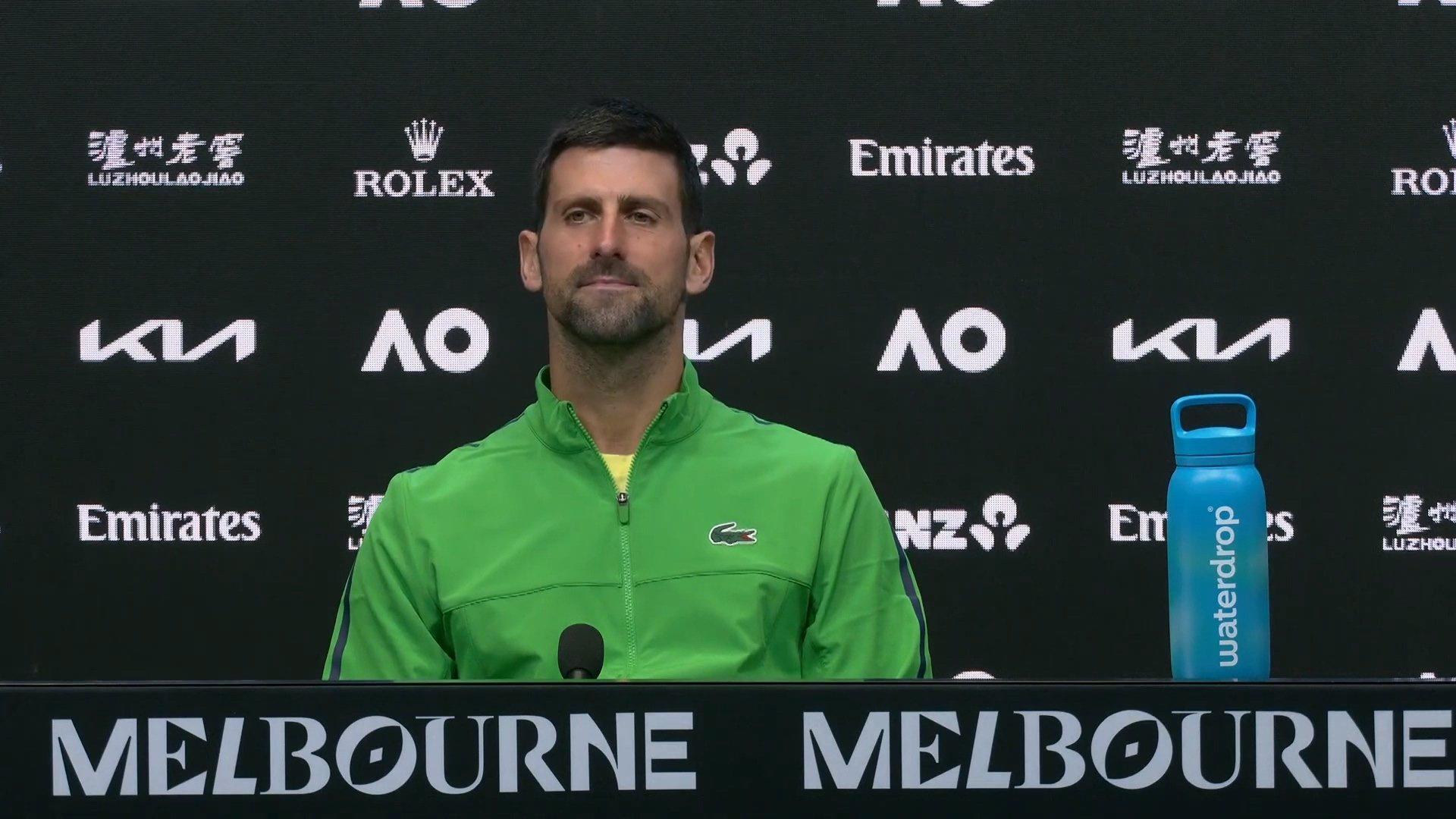 德约科维奇：本届澳网有收获，有遗憾，会继续努力争取下一次机会