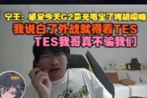 Ning王:感觉今天G2是充电宝了纯胡闹嘛,我说白了外战就得看TES