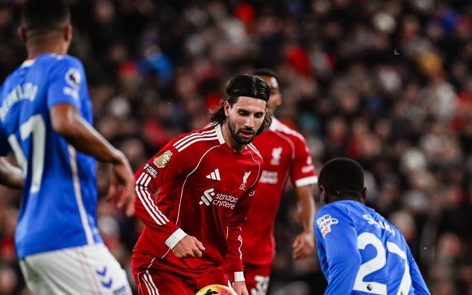 自2023年2月以来，利物浦首次连续4场英超上半场没进球