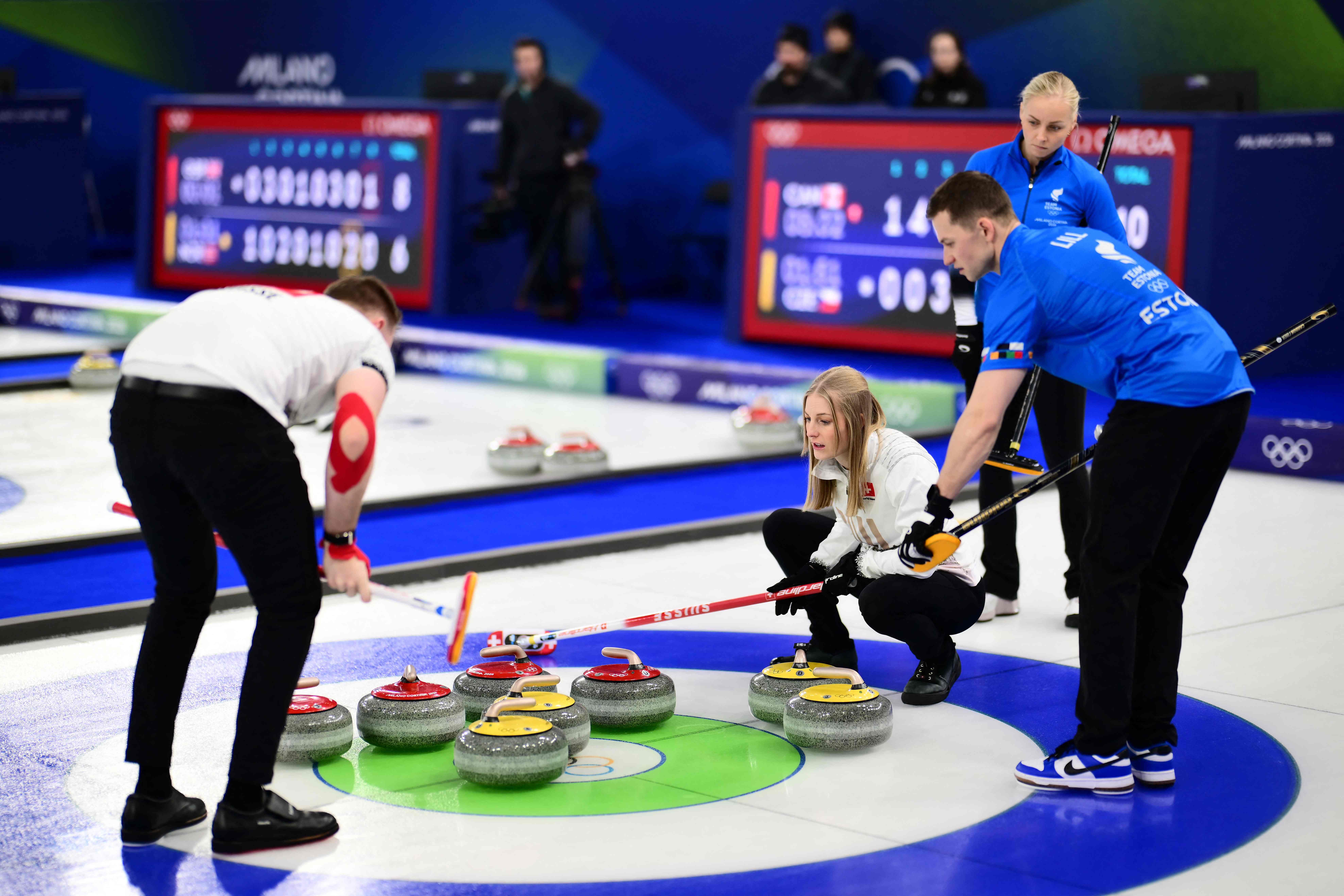 米兰冬奥赛事揭幕冰壶混双率先开打