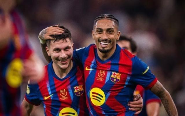 【西超杯】4人破门锋线齐开花巴萨50毕巴挺进决赛