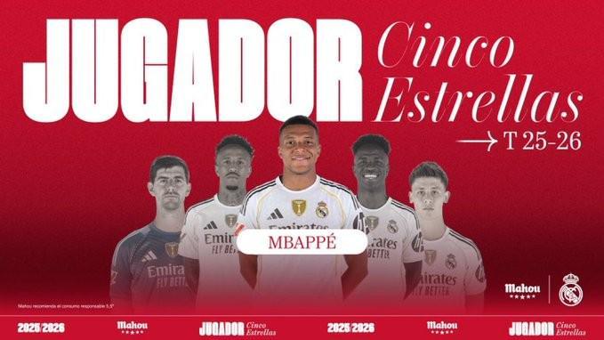 6场贡献7球1助攻，姆巴佩当选皇马11