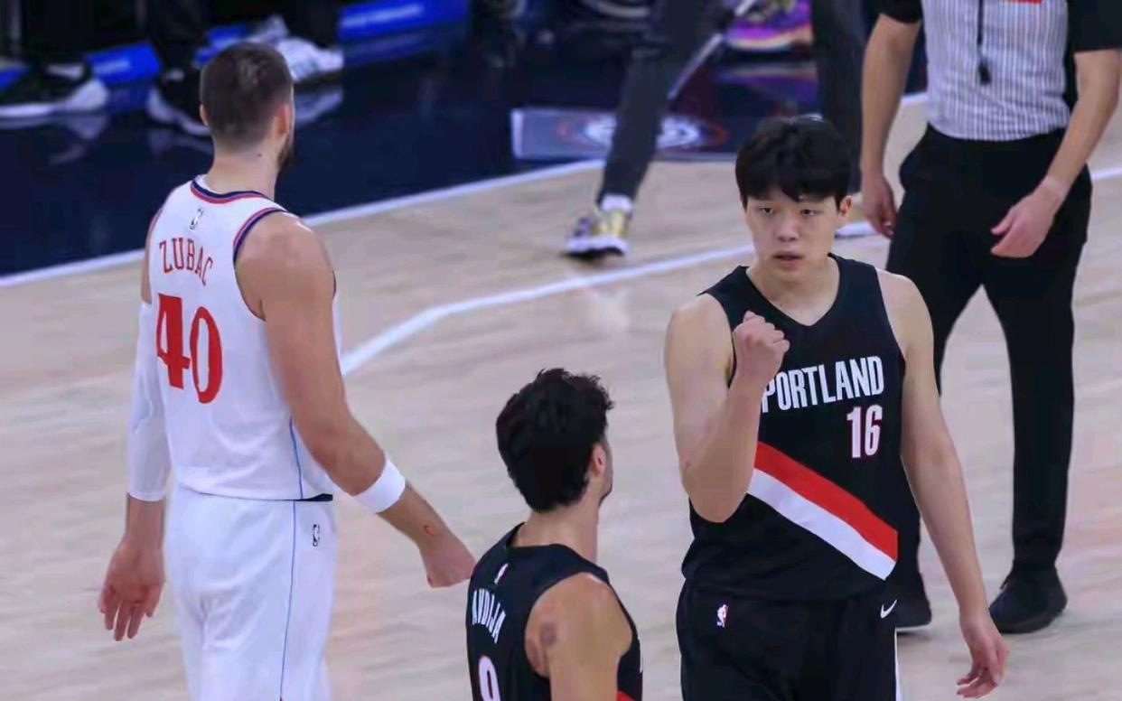 NBA开拓者客场107114不敌快船杨瀚森替补4分20秒得2分1篮板