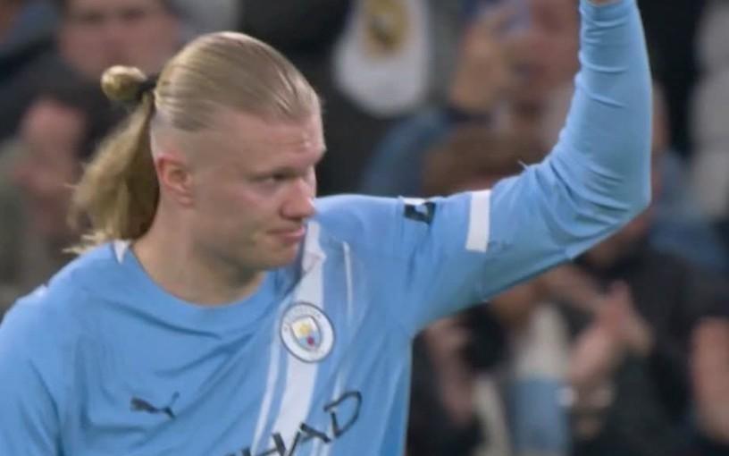 39场34球，哈兰德距离曼城队史欧冠射