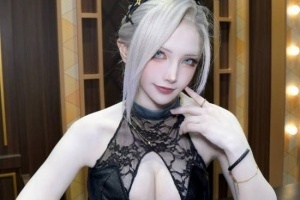 韩国Coser的含金量！蕾丝包臀裙美图致谢中国粉丝