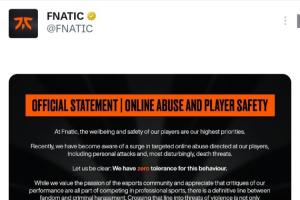 FNC俱乐部发布声明保障选手安全：对网络暴力与死亡威胁零容忍