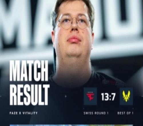 karrigan刀切薯片Jcobbb下半场火力全开Faze击败Vitality