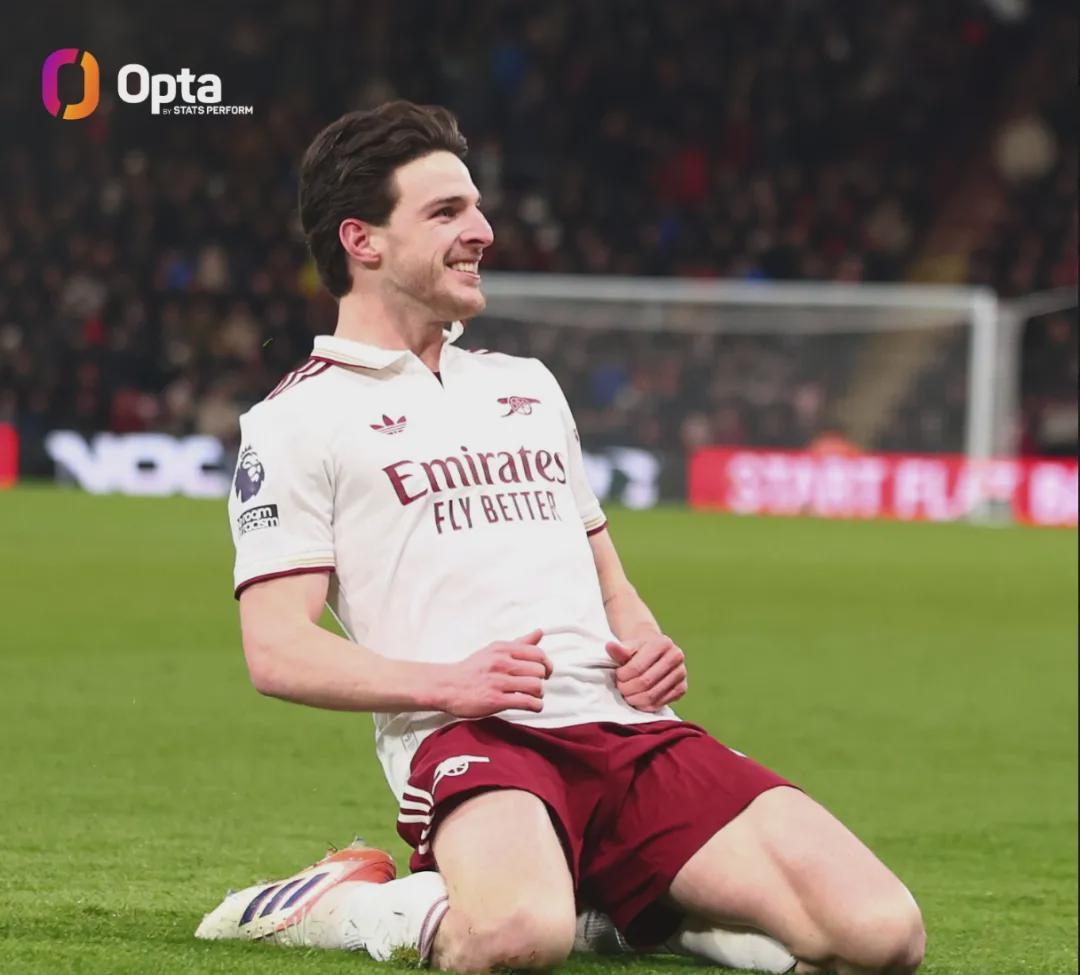 赖斯战神下凡，阿森纳6分领跑！伯恩茅斯有意枪手神童传闻不实！