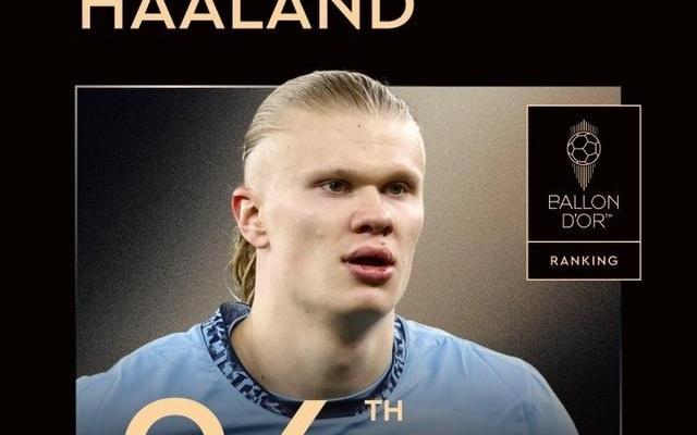 前年排名第二！金球奖第26名：哈兰德，生涯第5次获得提名