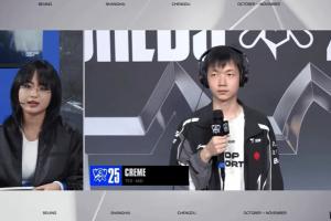 Creme:今天队伍状态还算不错,研究了G2的BP以及他们蹲草的习惯